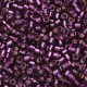 DBM0611 Wine Silver Lined-Dyed, Size 10/0  Miyuki Delica Beads, Colour 611 - 50g Bag