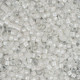 DBM0066 White AB Lined-Dyed, Size 10/0 Miyuki Delica Beads, Colour code -66 - 50g Bag DBM0066 White AB Lined-Dyed, Size 10/0 Miyuki Delica Beads, Colour code -66 - 50g Bag