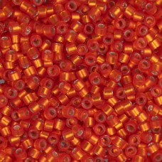 DB0682 Dark Orange Semi-Matte Dyed, Size 11/0 Miyuki Delica Beads, 50gm bag