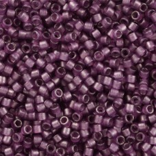 DB0782 Dyed Semi-Frosted Transparent Plum Miyuki 11/0 Delica Beads, 50 Gram Bag