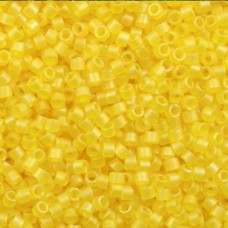 DBM0854 Pale Yellow Transparent AB Matte, Size 10/0 Miyuki Delica Beads, 50 Gram...
