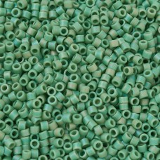 DB0877 Green Opaque AB Matte, Size 11/0 Miyuki Delica Beads, 50 Grams
