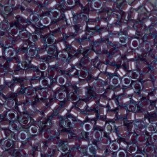 DB0922 Rose Sparkle Aqua Lined, Size 11/0 Miyuki Delica Beads, 50gm bag
