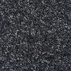 DB0925 Dark Grey Charcoal Spkle Cryst Line, Size 11/0 Miyuki Delica Beads, 50gm ...