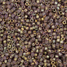 DB1011 Metallic Dusty Mauve Gold Iris Miyuki 11/0 Delica Beads, 50 Gram Bag