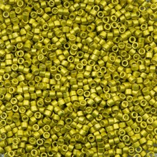 DB1154 Galvanized Semi-Frosted Zest, Size 11/0 Miyuki Delica Beads, 50 Grams