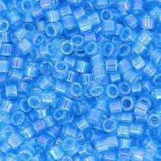 DB1249 Blue Ocean Transparent AB, Size 11/0 Miyuki Delica Beads, 50gm bag