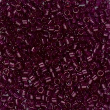 DB1312 Red Wine Transparent Dyed, Size 11/0 Miyuki Delica Beads, 50gm bag