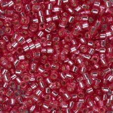 DB1338 Dark Pink Rose Silver Lined-Dyed, Size 11/0 Miyuki Delica Beads, 50gm bag
