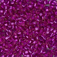 DB1340 Fuchsia Silver Lined-Dyed, Size 11/0 Miyuki Delica Beads, 50gm bag