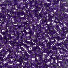 DB1347 Purple Silver Lined-Dyed, Size 11/0 Miyuki Delica Beads, 50gm bag