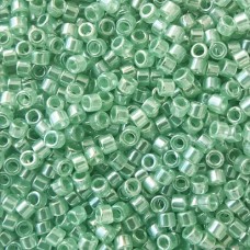 DB1483 Green Mint Transparent Luster, Size 11/0 Miyuki Delica Beads, wholesale p...