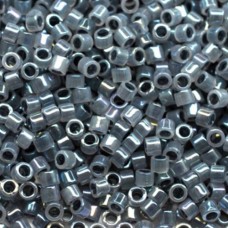 DB1774 Grey Lined Opal AB, Size 11/0 Miyuki Delica Beads, 50 Gram