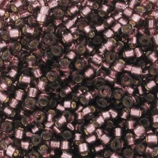 DB2170 Silver Lined Dyed Raisin 11/0 Duracoat Miyuki Delica Beads, 50gm