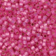 DB2174B Semi-Frosted Silver Lined Dyed Pink Parfait 11/0 Duracoat Miyuki Delica Beads, 50gm