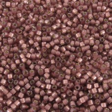 DB2183B  Semi-Frosted Silver Lined Dyed Raisin 11/0 Duracoat Miyuki Delica Bead...