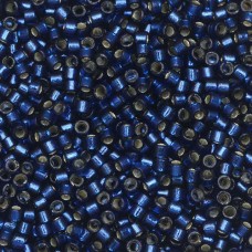 DB2191B Navy Blue Silver Lined Dyed Duracoat, Size 11/0 Miyuki Delica Beads, 50g...