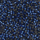 DB2191B Navy Blue Silver Lined Dyed Duracoat, Size 11/0 Miyuki Delica Beads, 50gm bag 