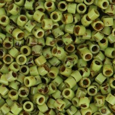 DB2265B Picasso Chartreuse Matte, Size 11/0 Miyuki Delica Beads, 50gm
