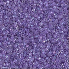 DB1753 Sparkling Purple Lined Opal AB, Size 11/0 Miyuki Delica Beads, 50g Wholes...