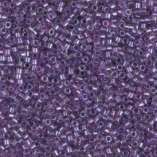 DB1754 Sparkling Purple Lined Crystal AB, Size 11/0 Miyuki Delica Beads, 50g Who...