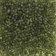 DB2404, Matte Transparent Dark Olive, Size 11/0 Miyuki Delica Beads, 50g wholesale pack