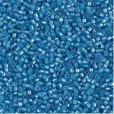DB1709 Mint Pearl Lined Azure, Size 11/0 Miyuki Delica Beads, 50g Wholesale Pack
