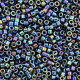 DB0005 Black AB, Size 11/0 Miyuki Delica Beads, 50gm bag DB0005 Black AB, Size 11/0 Miyuki Delica Beads, 50gm bag
