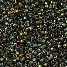 DB0024 Green AB Metallic, Size 11/0 Miyuki Delica Beads, 50gm bag