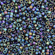 DBL0005 Black AB Size 8/0 Miyuki Delica Beads, Colour Code 0005, 5.2g approx. DBL0005 Black AB Size 8/0 Miyuki Delica Beads, Colour Code 0005, 5.2g approx.