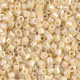 DBL0157 Opaque Cream AB size 8/0 Miyuki Delica Beads, Colour 0157, 5.2g approx. DBL0157 Opaque Cream AB size 8/0 Miyuki Delica Beads, Colour 0157, 5.2g approx.