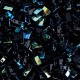 Black AB Half Tila Beads, colour 4555, 5.2gm approx.