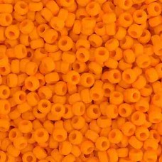 Orange Mandarin Opaque Miyuki 15/0 Seed Beads, 100g, Colour 0405