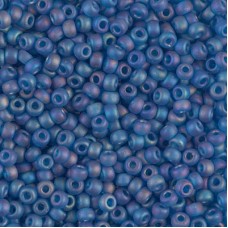Transparent Capri Blue Matte AB Miyuki Size 8/0 seed beads, Colour 0149FR, 250gm