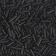 Matte Black Bugle Beads 6mm, Approx 12.5 Grams