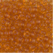 Miyuki Size 6 Seed Beads, Matte Topaz Transparent, Colour 0133F, 20 Gram