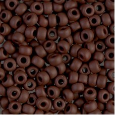 Matte Chocolate Brown Opaque Miyuki size 6/0 Colour  0409F, 250g wholesale pack
