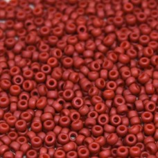 Matte Opaque Terracotta Miyuki 15/0 Seed Beads, 100g, Colour 2315