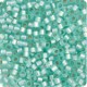 DBM0626 Light Aqua Green Alabaster/Opal Silver Lined-Dyed, Size 10/0  Miyuki Delica Beads, Colour 626 - 50g Bag