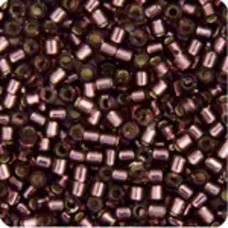 DBM1204 Mauve Silver Lined, Size 10/0  Miyuki Delica Beads, Colour 1204 - 50g Ba...