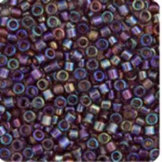 DBM1244 Mauve Transparent AB, Colour 1244, Size 10/0  Miyuki Delica Beads - 50g ...