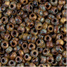 Opaque Brown Tan Picasso Miyuki size 6/0 Colour 4517, 250g wholesale pack