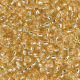Light Gold Silver Lined Miyuki Size 15 Seed Beads, Colour 0002, 100 Grams