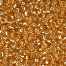 Dark Gold Silver Lined, Miyuki 11/0 Seed Beads, Colour 0004, 250 Grams