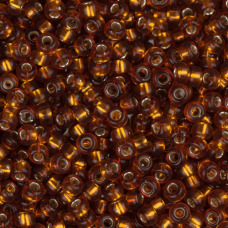Dark Topaz Silver Lined Miyuki 8/0 Seed Beads, Approx 250g, Colour 0005
