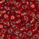 Flame Red Silver Lined 0010, Miyuki Size 15/0 Seed Beads, 100 Grams