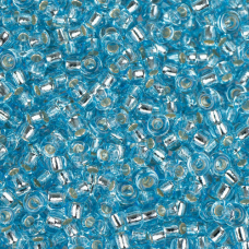 Aqua Silver Lined  Miyuki 8/0 Seed Beads, 250g , Colour 0018