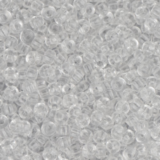 Miyuki Size 8 Seed Beads, Crystal, Colour 0131, 22 Grams