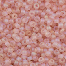Miyuki Size 15 Seed Beads, Matte Transparent Light Tea Rose, Colour 0155FR, 100 ...