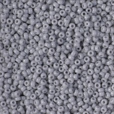 Opaque Cement Grey Miyuki 11/0 Seed Beads, 250g, Colour 0498